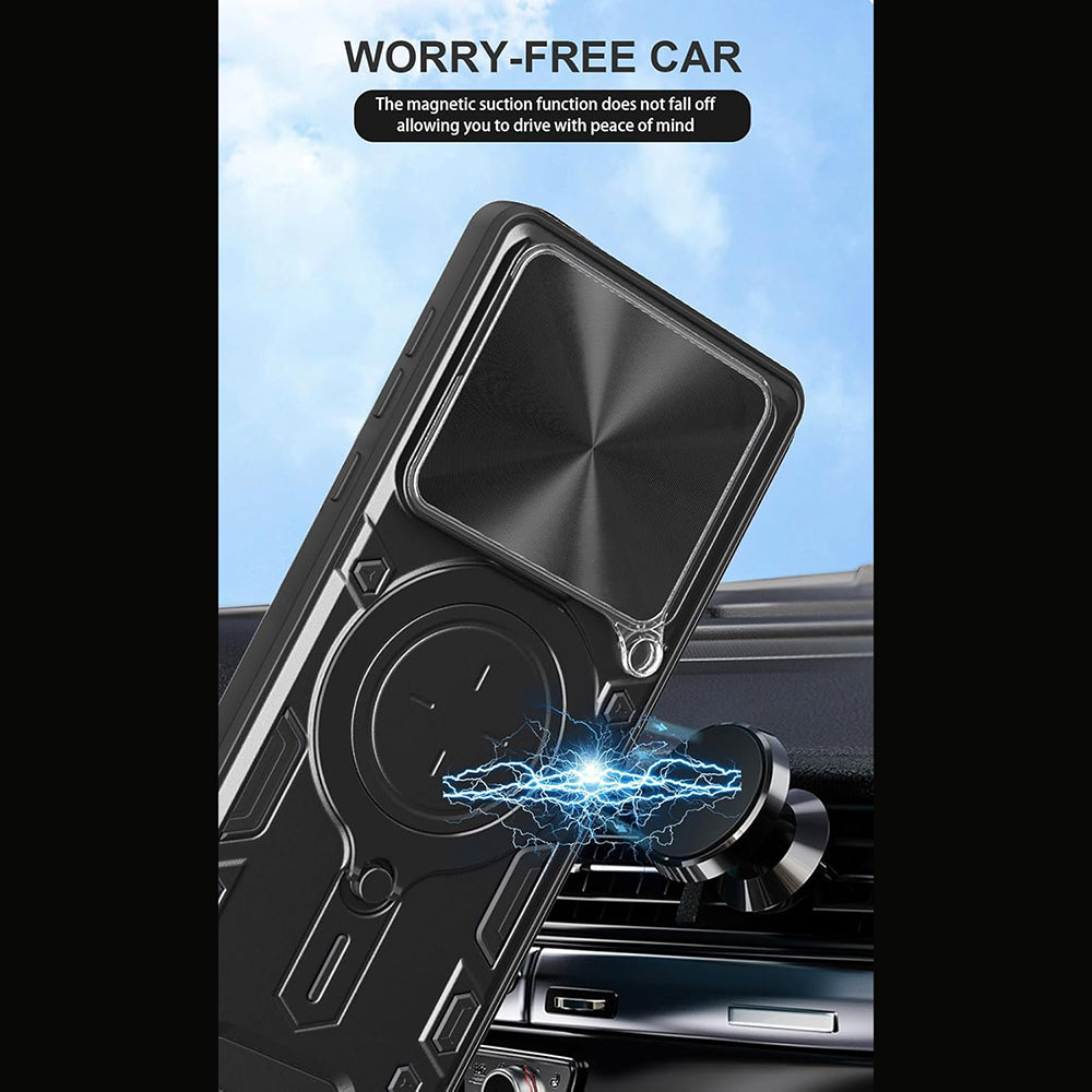 Etui til Motorola Edge 70, Techsuit, CamGuard Pro, Lilla