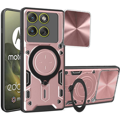 Etui til Motorola Edge 70, Techsuit, CamGuard Pro, Gylden Rosa