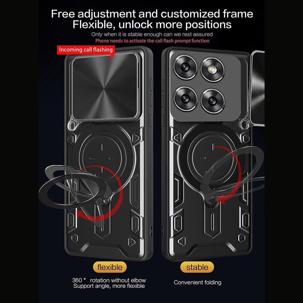 Etui til Motorola Edge 70, Techsuit, CamGuard Pro, Gylden Rosa