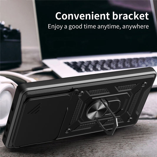 Case for Motorola Edge 70, Techsuit, CamShield, Rose Gold