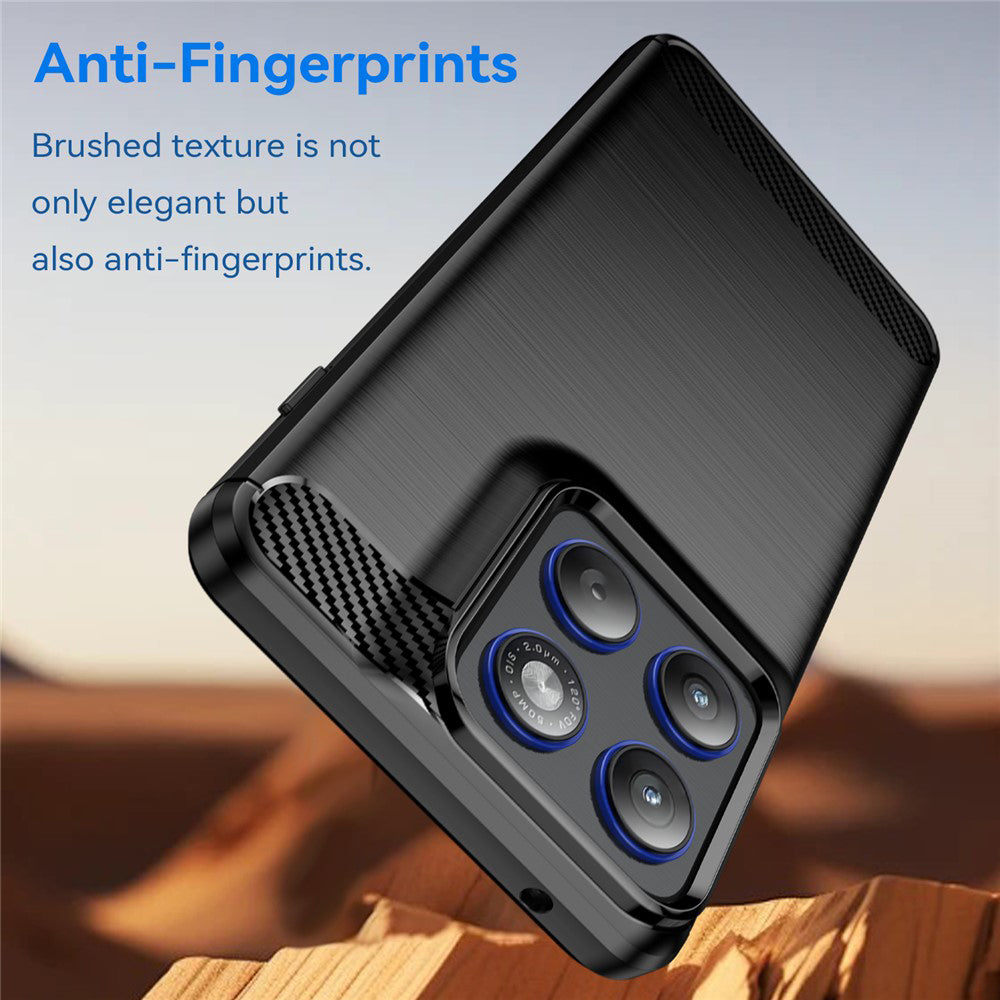 Case for Motorola Edge 70, Techsuit, Carbon, Black