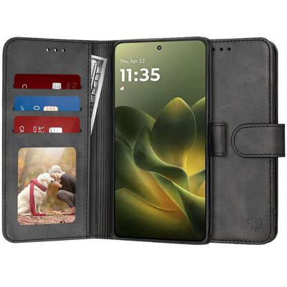 Etui til Motorola Edge 70, Techsuit, Diary Book, Sort