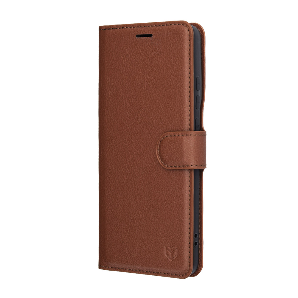 Etui til Motorola Edge 70, Techsuit, Leather Folio, Brun