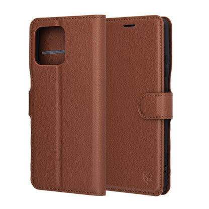 Etui til Motorola Edge 70, Techsuit, Leather Folio, Brun