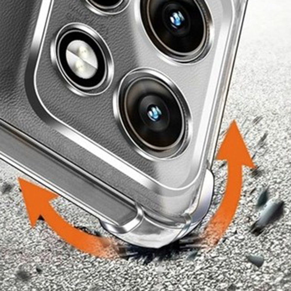 Etui til Motorola Edge 70, Techsuit, Shockproof Clear, Gennemsigtig