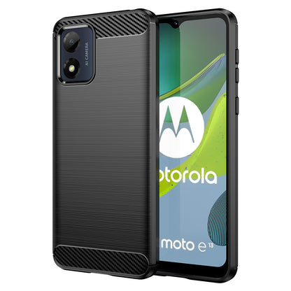 Cover til Motorola Moto E13, OEM, Carbon, Sort