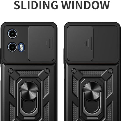 Cover til Motorola Moto G15 / G15 Power, Techsuit, CamShield, Sort
