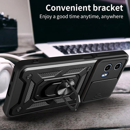 Cover til Motorola Moto G15 / G15 Power, Techsuit, CamShield, Sort