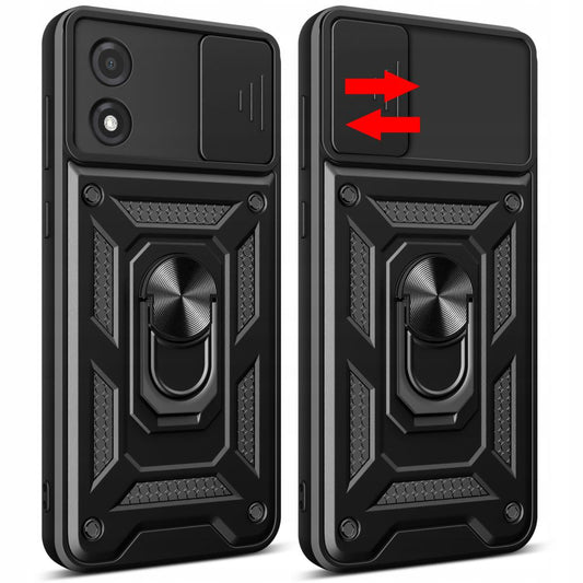 Cover til Motorola Moto E13, Techsuit, CamShield, Sort
