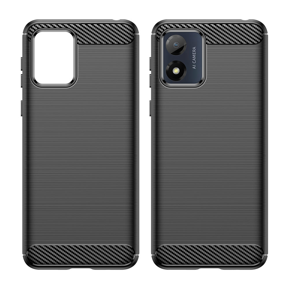 Cover til Motorola Moto E13, Techsuit, Carbon, Sort