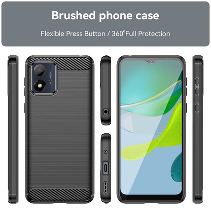 Cover til Motorola Moto E13, Techsuit, Carbon, Sort