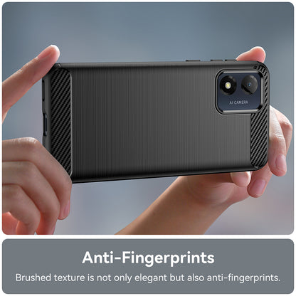 Cover til Motorola Moto E13, Techsuit, Carbon, Sort