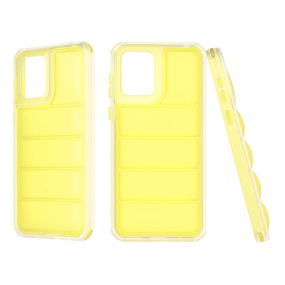 Cover til Motorola Moto E13, Techsuit, Wave Shield, Gul