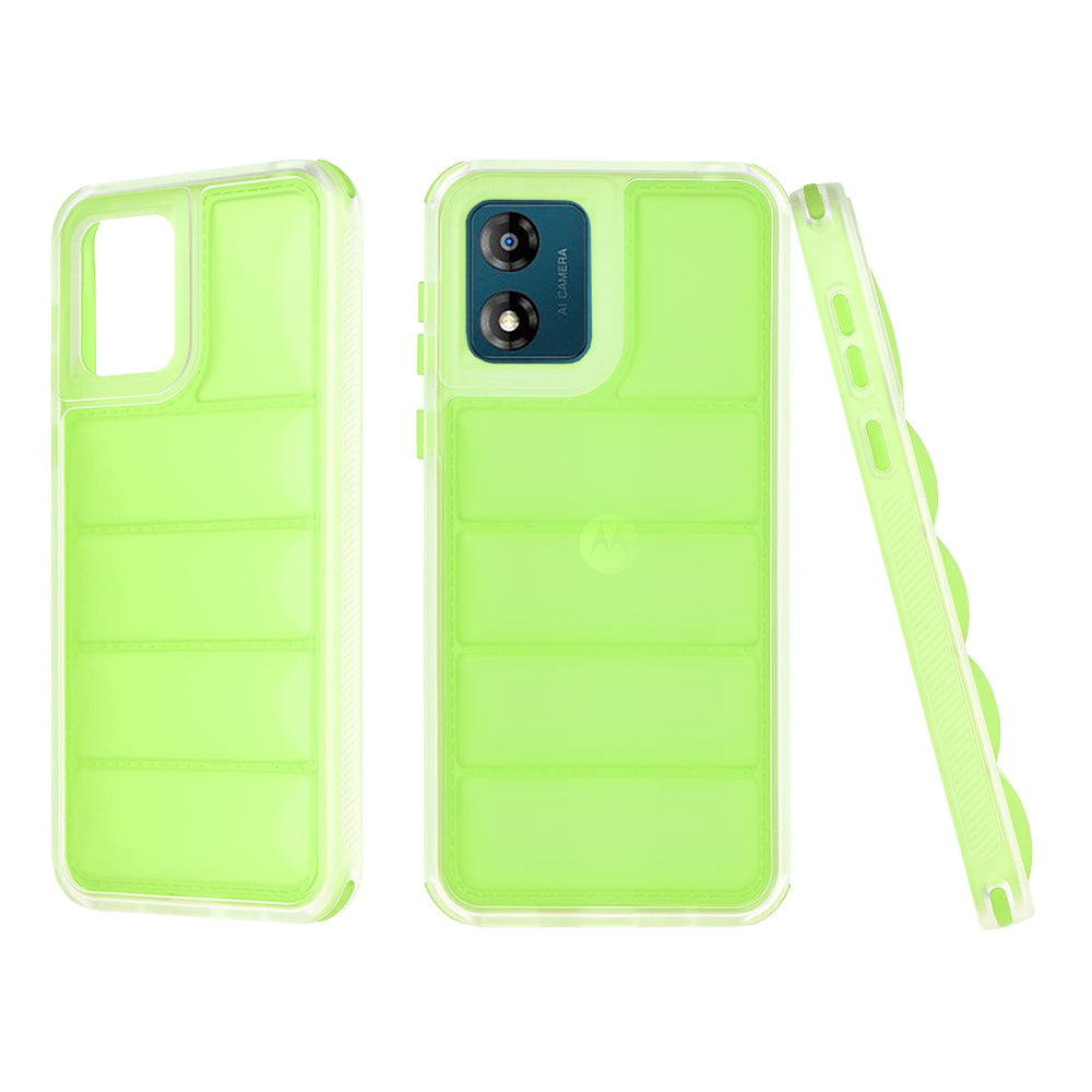Cover til Motorola Moto E13, Techsuit, Wave Shield, Grøn