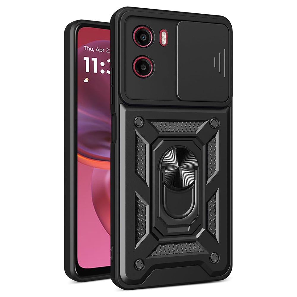 Cover til Motorola Moto E15 / G05, Techsuit, CamShield, Sort