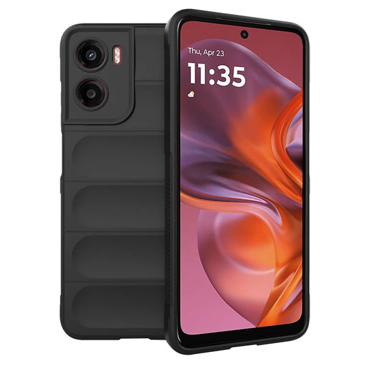 Cover til Motorola Moto E15 / G05, Techsuit, Magic Shield, Sort
