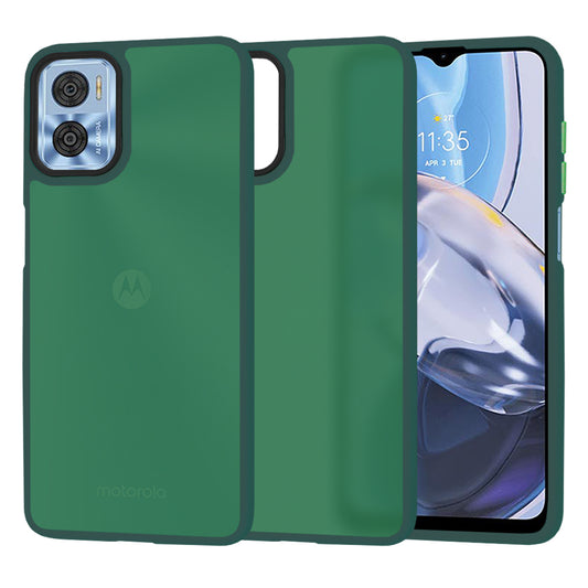 Cover til Motorola Moto E22i / E22, Techsuit, HaloFrost, Grøn