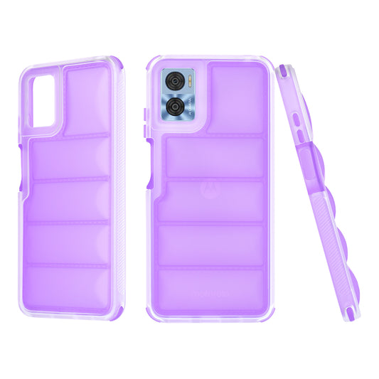 Cover til Motorola Moto E22i / E22, Techsuit, Wave Shield, Lilla