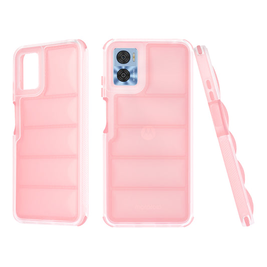 Cover til Motorola Moto E22i / E22, Techsuit, Wave Shield, Pink
