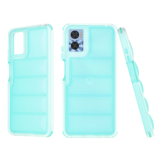 Cover til Motorola Moto E22i / E22, Techsuit, Wave Shield, Turkis