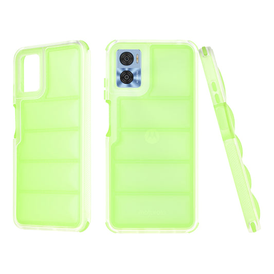 Cover til Motorola Moto E22i / E22, Techsuit, Wave Shield, Grøn