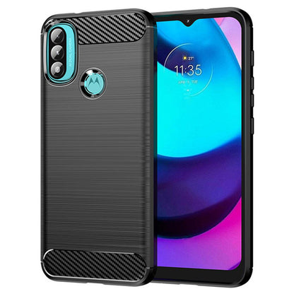 Cover til Motorola Moto E40 / E30 / E20, Techsuit, Carbon, Sort