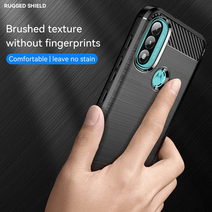 Cover til Motorola Moto E40 / E30 / E20, Techsuit, Carbon, Sort