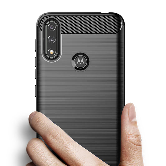 Cover til Motorola Moto E7i Power / E7 Power, Techsuit, Carbon, Sort