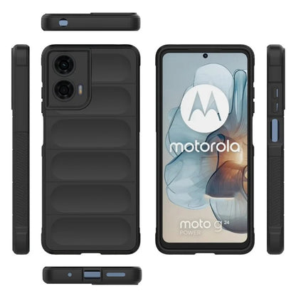 Cover til Motorola Moto G04s / E14 / G04 / G24, Techsuit, Magic Shield, Sort
