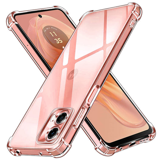 Cover til Motorola Moto G04s / E14 / G04 / G24, Techsuit, Stødsikker Klar, Transparent