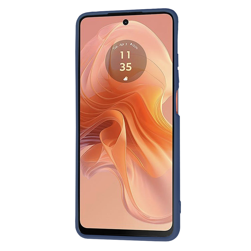 Etui til Motorola Moto G04s / E14 / G04, Techsuit, SoftFlex, Marineblå