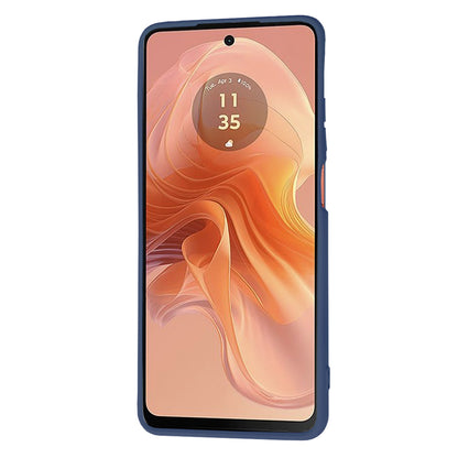 Etui til Motorola Moto G04s / E14 / G04, Techsuit, SoftFlex, Marineblå