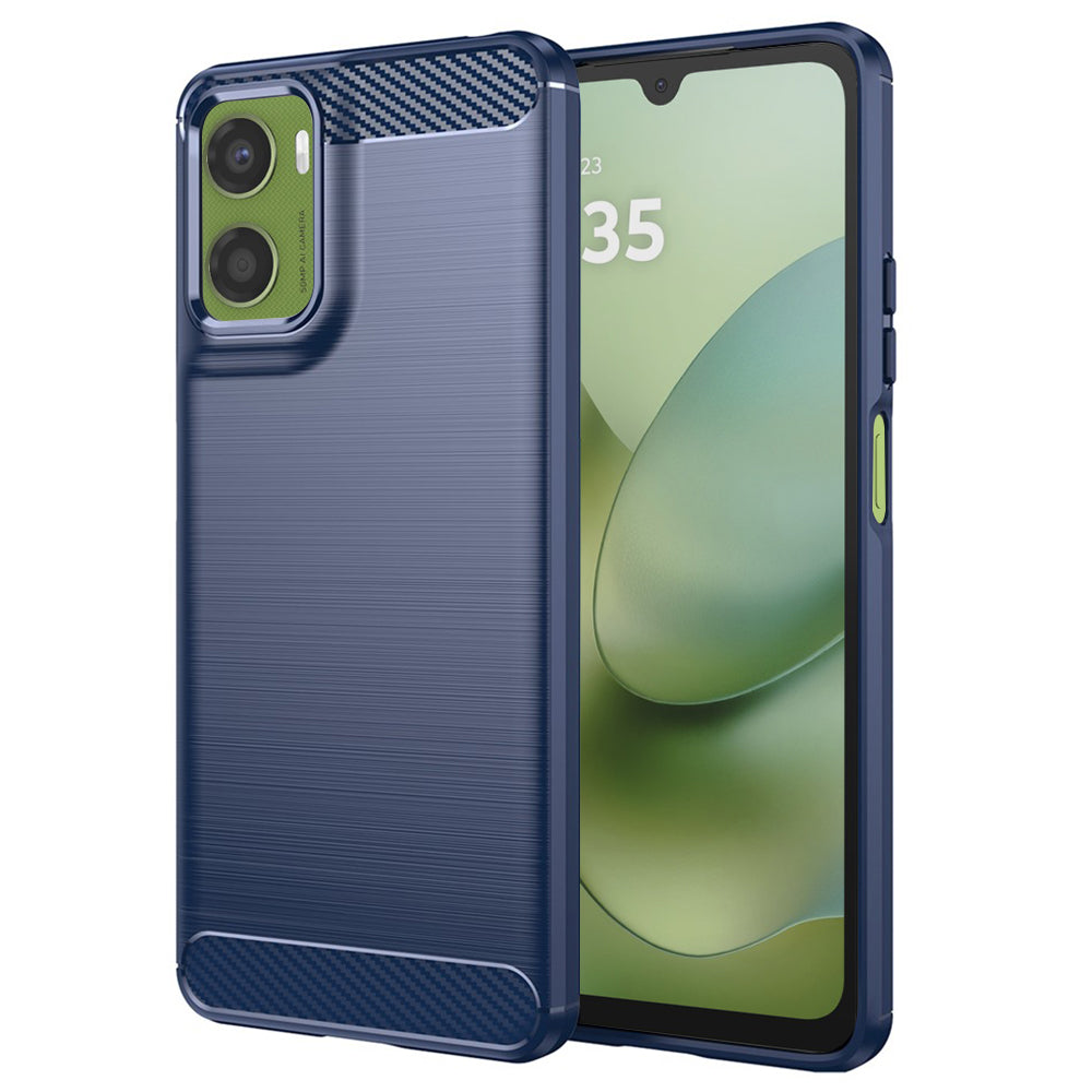 Etui til Motorola Moto G06 Power / G06, Techsuit, Carbon, Blå