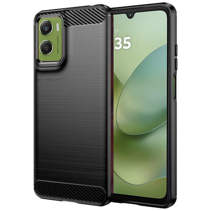 Etui til Motorola Moto G06 Power / G06, Techsuit, Carbon, Sort
