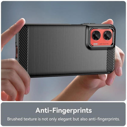 Etui til Motorola Moto G06 Power / G06, Techsuit, Carbon, Sort