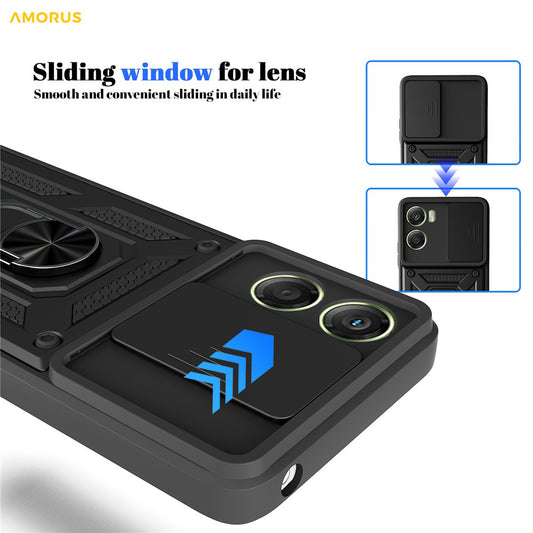 Etui til Motorola Moto G06, Techsuit, CamShield, Gylden