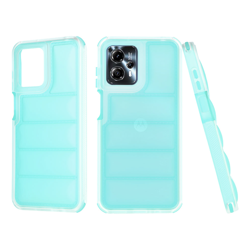 Cover til Motorola Moto G13 / G23 / G53, Techsuit, Wave Shield, Turkis
