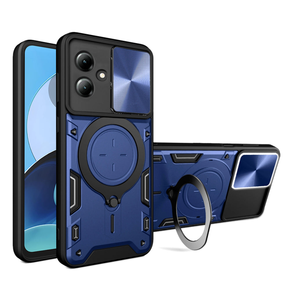 Cover til Motorola Moto G14, Techsuit, CamGuard Pro, Blå