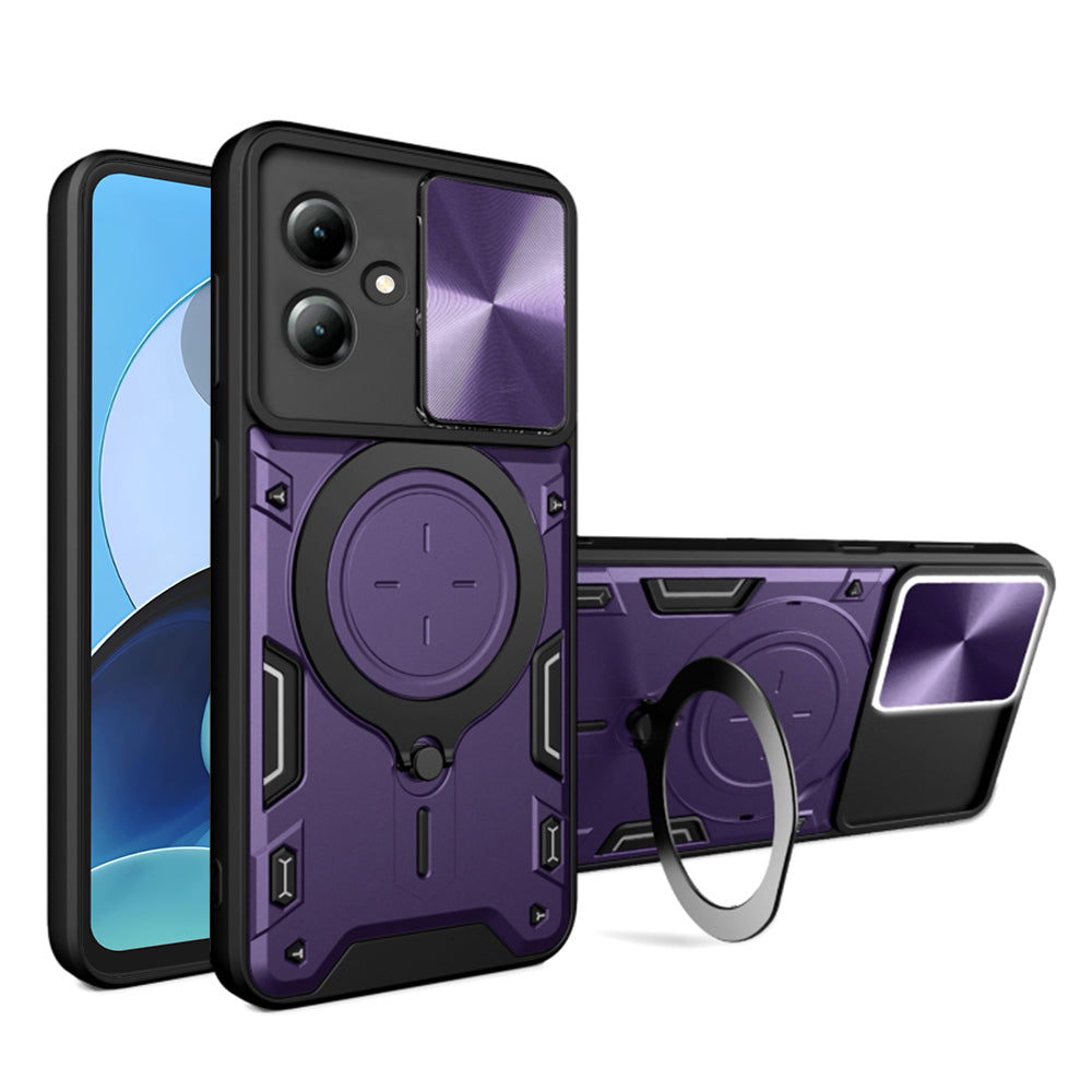 Cover til Motorola Moto G14, Techsuit, CamGuard Pro, Lilla