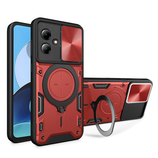 Cover til Motorola Moto G14, Techsuit, CamGuard Pro, Rød