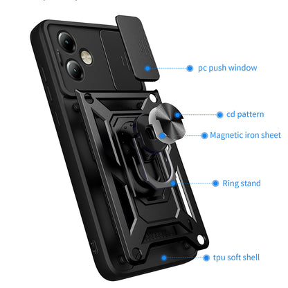 Cover til Motorola Moto G14, Techsuit, CamShield, Blå