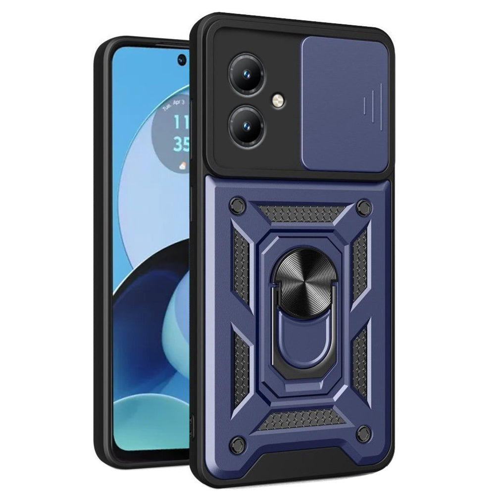 Cover til Motorola Moto G14, Techsuit, CamShield, Blå