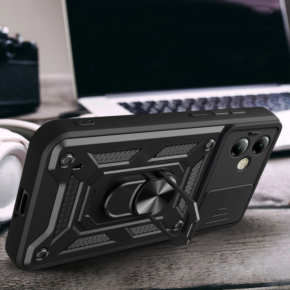 Cover til Motorola Moto G14, Techsuit, CamShield, Blå