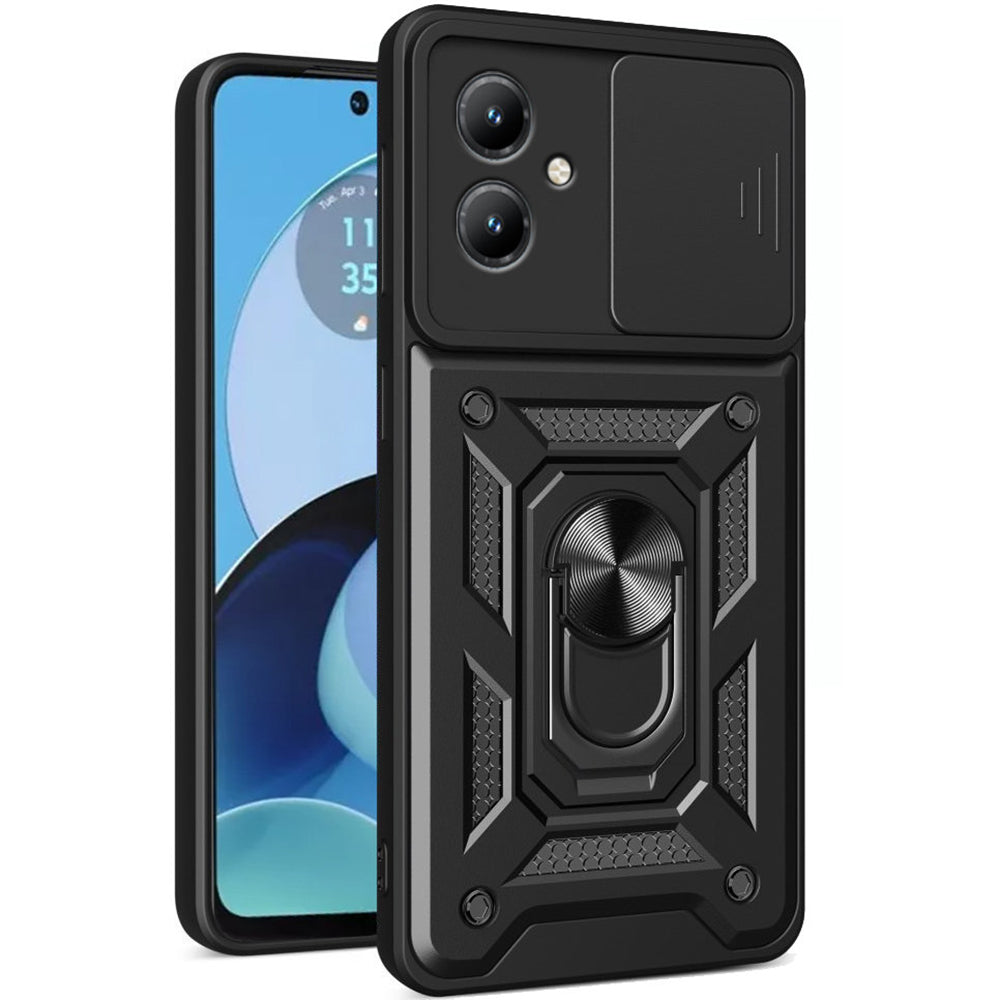Cover til Motorola Moto G14, Techsuit, CamShield, Sort