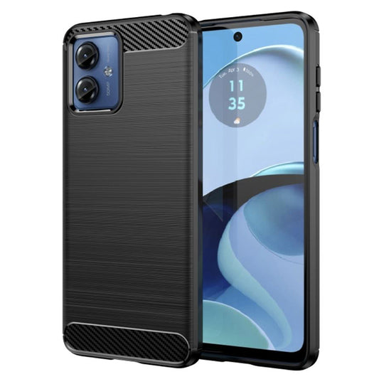 Cover til Motorola Moto G14, Techsuit, Carbon, Sort