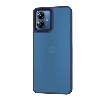 Cover til Motorola Moto G14, Techsuit, HaloFrost, Mørkeblå