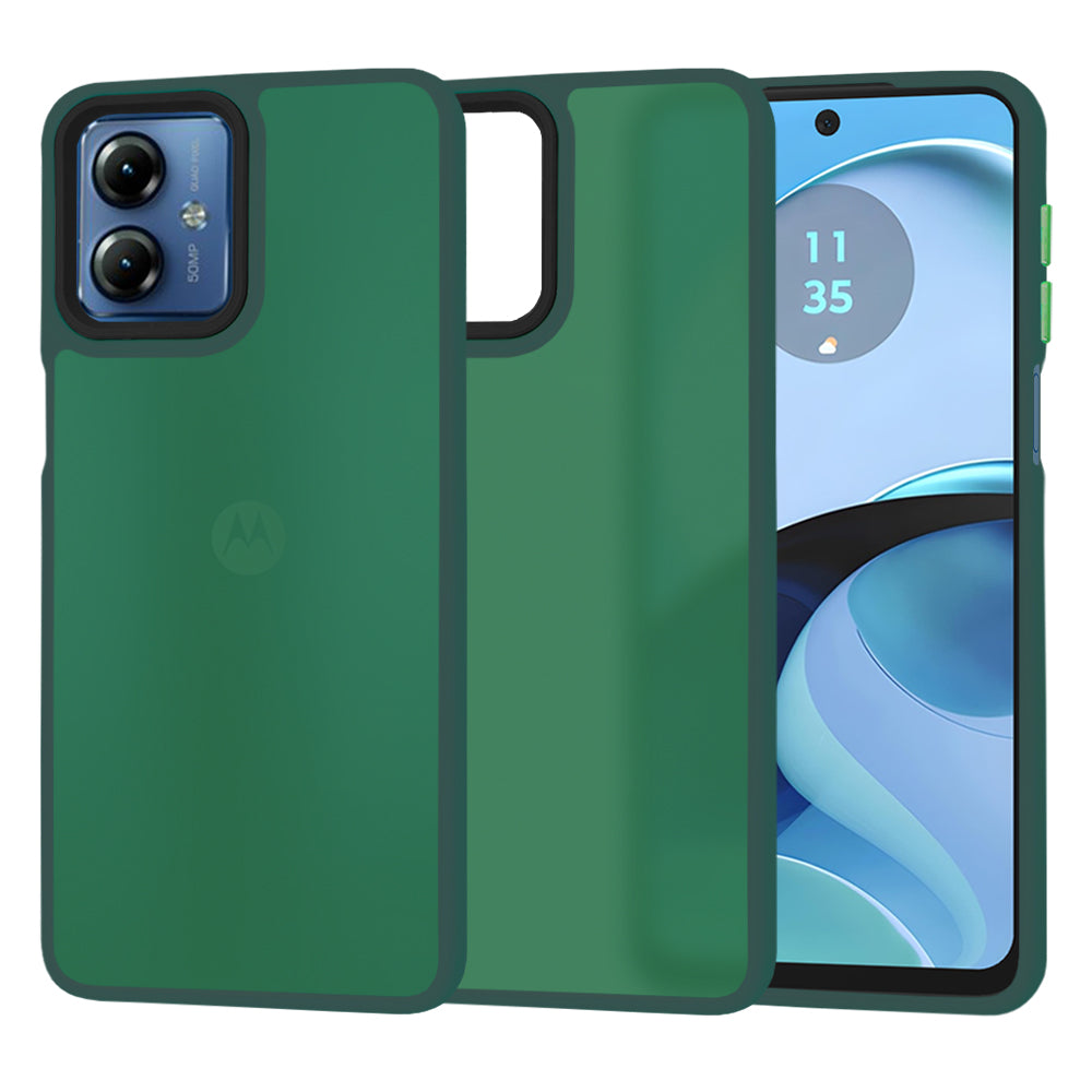 Cover til Motorola Moto G14, Techsuit, HaloFrost, Grøn