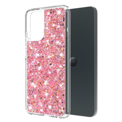Cover til Motorola Moto G14, Techsuit, Glitrende Glitter, Pink