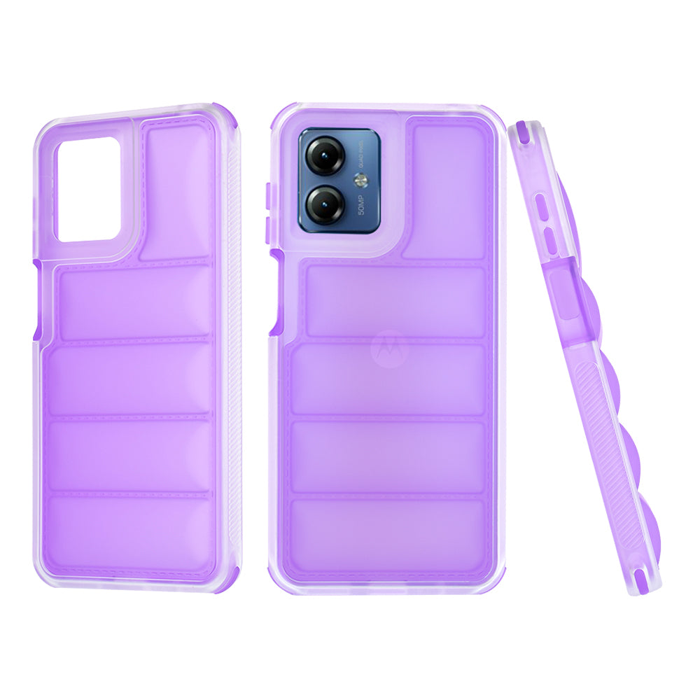 Cover til Motorola Moto G14, Techsuit, Wave Shield, Lilla