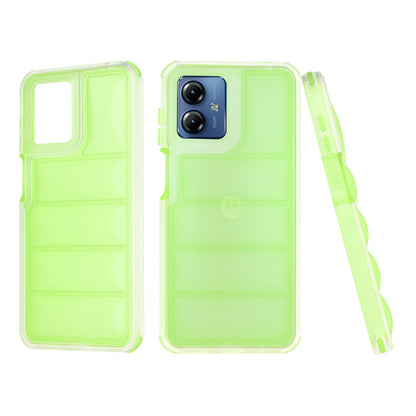 Cover til Motorola Moto G14, Techsuit, Wave Shield, Grøn